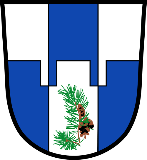 Das Gemeindewappen von Burggen